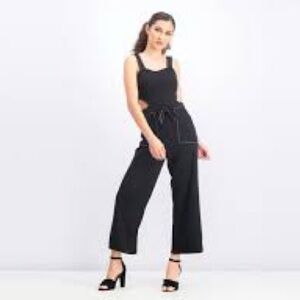🖤Bershka Black Belted Jumpsuit with Cutouts NWT, Size M